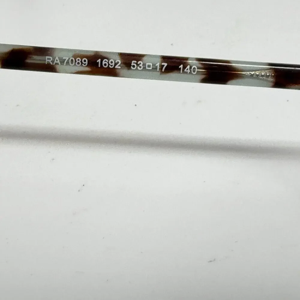 Ralph Lauren Eyeglasses Frames RA7089 1692 Brown‎ Blue Tortoise 53-17-140 H18035